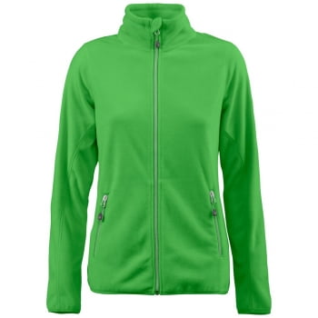 Куртка флисовая женская TWOHAND зеленое яблоко купить с нанесением логотипа оптом на заказ в интернет-магазине Санкт-Петербург