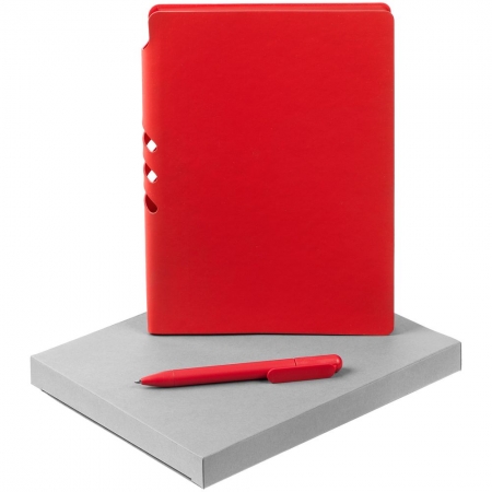 Набор Flexpen Shall, красный купить с нанесением логотипа оптом на заказ в интернет-магазине Санкт-Петербург