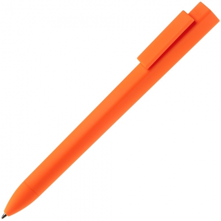 Ручка шариковая Swiper SQ Soft Touch, оранжевая купить с нанесением логотипа оптом на заказ в интернет-магазине Санкт-Петербург