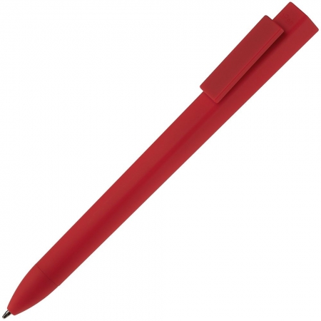 Ручка шариковая Swiper SQ Soft Touch, красная купить с нанесением логотипа оптом на заказ в интернет-магазине Санкт-Петербург