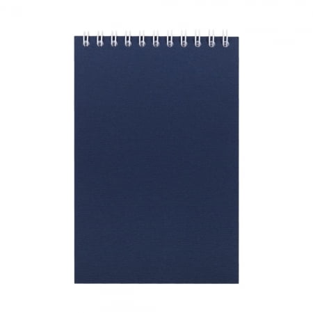 Блокнот Nettuno mini в клетку, синий купить с нанесением логотипа оптом на заказ в интернет-магазине Санкт-Петербург