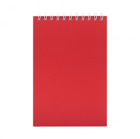 Блокнот Nettuno mini в клетку, красный купить с нанесением логотипа оптом на заказ в интернет-магазине Санкт-Петербург