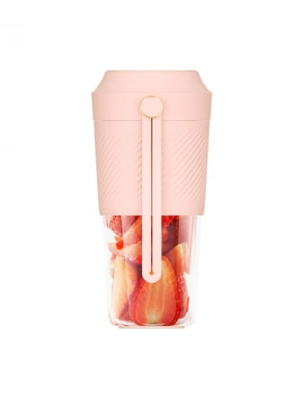 Портативный блендер Juicer, розовый купить с нанесением логотипа оптом на заказ в интернет-магазине Санкт-Петербург