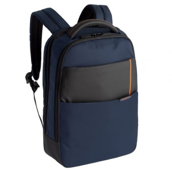Рюкзак для ноутбука Qibyte Laptop Backpack, синий с черными вставками купить с нанесением логотипа оптом на заказ в интернет-магазине Санкт-Петербург