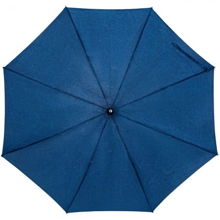 Зонт-трость Magic с проявляющимся цветочным рисунком, темно-синий купить с нанесением логотипа оптом на заказ в интернет-магазине Санкт-Петербург