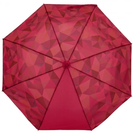 Складной зонт Gems, красный купить с нанесением логотипа оптом на заказ в интернет-магазине Санкт-Петербург