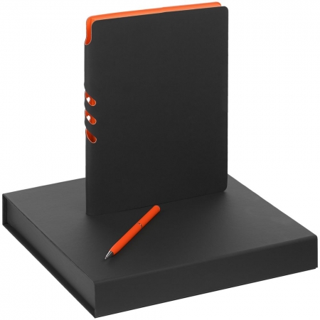 Набор Flexpen Black, оранжевый купить с нанесением логотипа оптом на заказ в интернет-магазине Санкт-Петербург