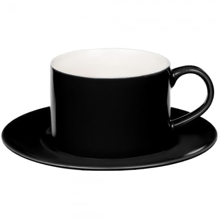 Чайная пара Clio, черная купить с нанесением логотипа оптом на заказ в интернет-магазине Санкт-Петербург
