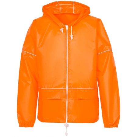 Дождевик со светоотражающими элементами Kivach Promo Blink, оранжевый купить с нанесением логотипа оптом на заказ в интернет-магазине Санкт-Петербург