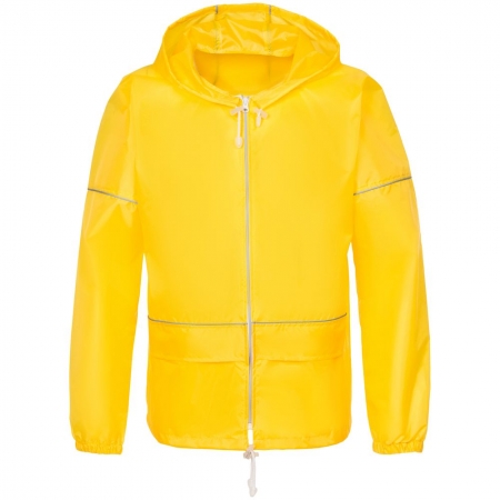 Дождевик со светоотражающими элементами Kivach Promo Blink, желтый купить с нанесением логотипа оптом на заказ в интернет-магазине Санкт-Петербург