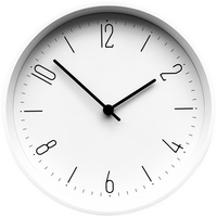 Часы настенные Casper, белые купить с нанесением логотипа оптом на заказ в интернет-магазине Санкт-Петербург