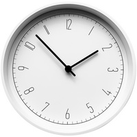 Часы настенные Oddi, белые купить с нанесением логотипа оптом на заказ в интернет-магазине Санкт-Петербург