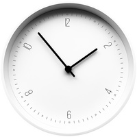 Часы настенные Lite, белые купить с нанесением логотипа оптом на заказ в интернет-магазине Санкт-Петербург