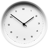 Часы настенные White, белые купить с нанесением логотипа оптом на заказ в интернет-магазине Санкт-Петербург