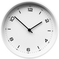 Часы настенные Ice, белые купить с нанесением логотипа оптом на заказ в интернет-магазине Санкт-Петербург