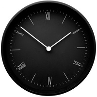 Часы настенные Hardy, черные купить с нанесением логотипа оптом на заказ в интернет-магазине Санкт-Петербург