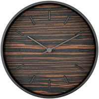 Часы настенные Tara, шпон купить с нанесением логотипа оптом на заказ в интернет-магазине Санкт-Петербург