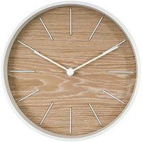 Часы настенные Bees, беленый дуб купить с нанесением логотипа оптом на заказ в интернет-магазине Санкт-Петербург