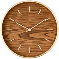 Часы настенные Peri, дуб купить с нанесением логотипа оптом на заказ в интернет-магазине Санкт-Петербург