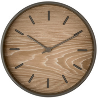 Часы настенные Nissa, беленый дуб купить с нанесением логотипа оптом на заказ в интернет-магазине Санкт-Петербург