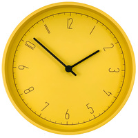 Часы настенные Spice, желтые купить с нанесением логотипа оптом на заказ в интернет-магазине Санкт-Петербург