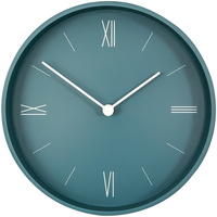 Часы настенные Goody, серо-голубые купить с нанесением логотипа оптом на заказ в интернет-магазине Санкт-Петербург