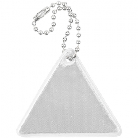 Светоотражатель Spare Care, треугольник, серебристый купить с нанесением логотипа оптом на заказ в интернет-магазине Санкт-Петербург