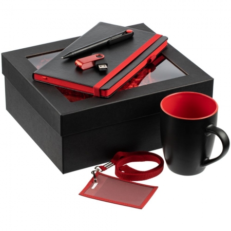 Набор Ton Memory Maxi, черный с красным купить с нанесением логотипа оптом на заказ в интернет-магазине Санкт-Петербург