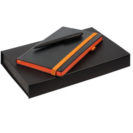 Набор Ton, черный с оранжевым купить с нанесением логотипа оптом на заказ в интернет-магазине Санкт-Петербург