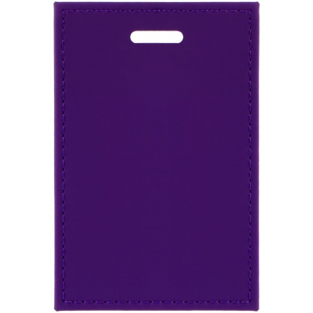 Чехол для пропуска Shall, фиолетовый купить с нанесением логотипа оптом на заказ в интернет-магазине Санкт-Петербург