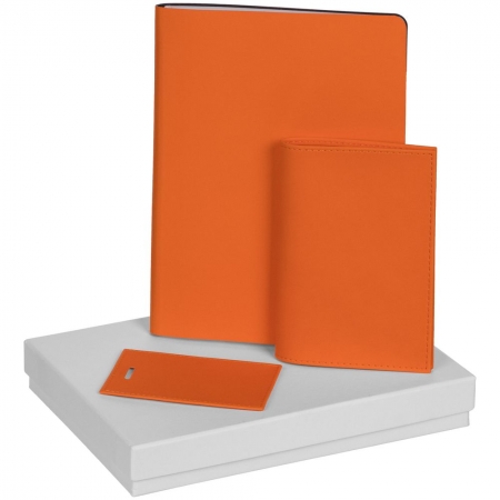 Набор Shall Travel, оранжевый купить с нанесением логотипа оптом на заказ в интернет-магазине Санкт-Петербург