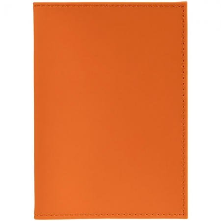 Обложка для паспорта Shall, оранжевая купить с нанесением логотипа оптом на заказ в интернет-магазине Санкт-Петербург