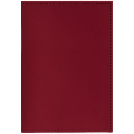 Обложка для паспорта Shall, красная купить с нанесением логотипа оптом на заказ в интернет-магазине Санкт-Петербург