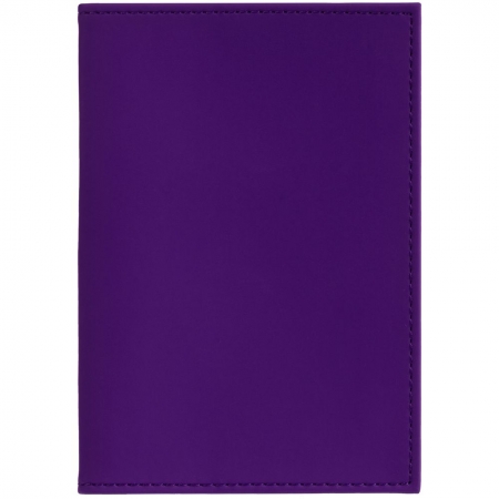 Обложка для паспорта Shall, фиолетовая купить с нанесением логотипа оптом на заказ в интернет-магазине Санкт-Петербург