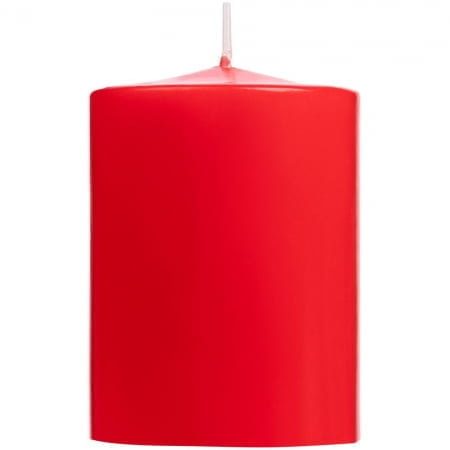 Свеча Lagom Care, красная купить с нанесением логотипа оптом на заказ в интернет-магазине Санкт-Петербург