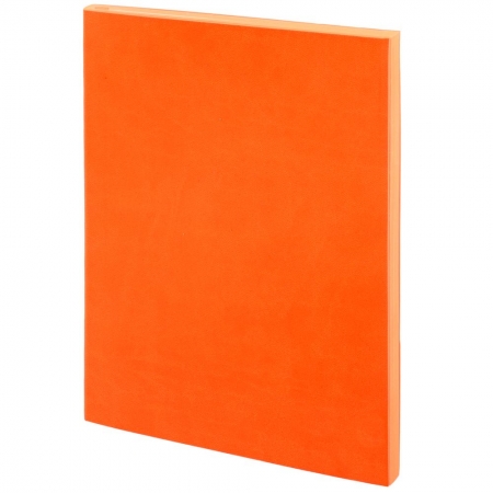 Ежедневник Flat, недатированный, оранжевый купить с нанесением логотипа оптом на заказ в интернет-магазине Санкт-Петербург