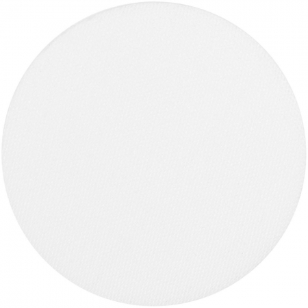 Наклейка тканевая Lunga Round, M, белая купить с нанесением логотипа оптом на заказ в интернет-магазине Санкт-Петербург