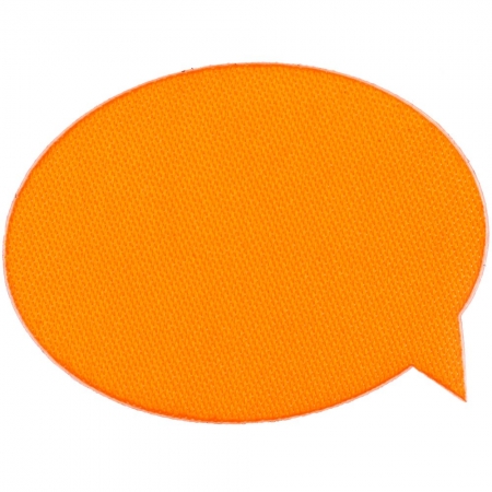 Наклейка тканевая Lunga Bubble, M, оранжевый неон купить с нанесением логотипа оптом на заказ в интернет-магазине Санкт-Петербург