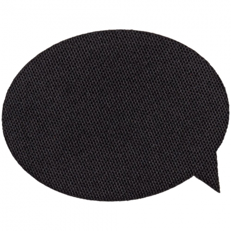 Наклейка тканевая Lunga Bubble, M, черная купить с нанесением логотипа оптом на заказ в интернет-магазине Санкт-Петербург
