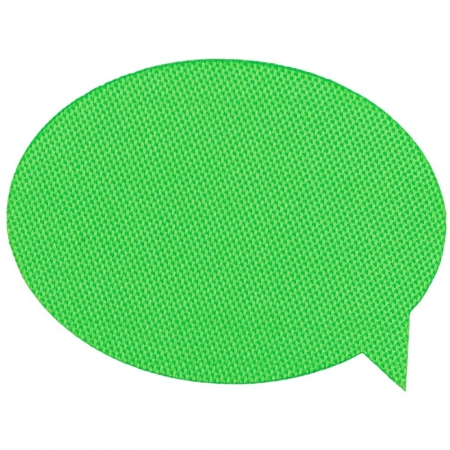 Наклейка тканевая Lunga Bubble, M, зеленый неон купить с нанесением логотипа оптом на заказ в интернет-магазине Санкт-Петербург