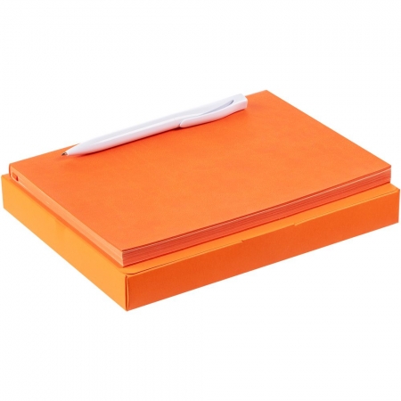 Набор Flat, оранжевый купить с нанесением логотипа оптом на заказ в интернет-магазине Санкт-Петербург