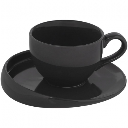 Чайная пара Fusion, серая купить с нанесением логотипа оптом на заказ в интернет-магазине Санкт-Петербург