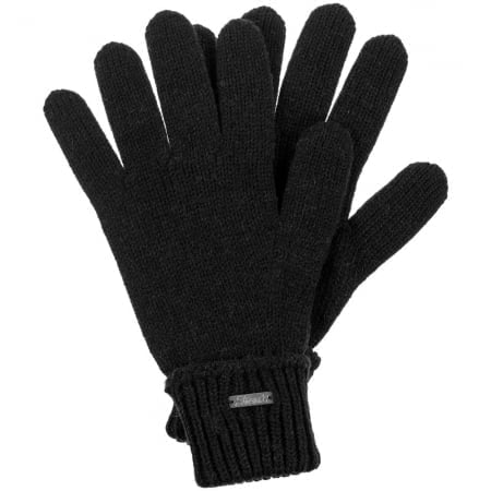 Перчатки Alpine, черные купить с нанесением логотипа оптом на заказ в интернет-магазине Санкт-Петербург