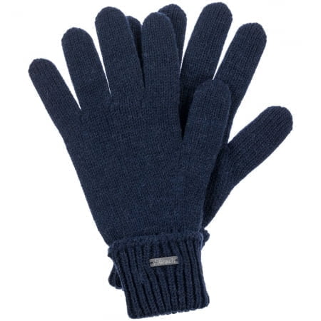 Перчатки Alpine, темно-синие купить с нанесением логотипа оптом на заказ в интернет-магазине Санкт-Петербург