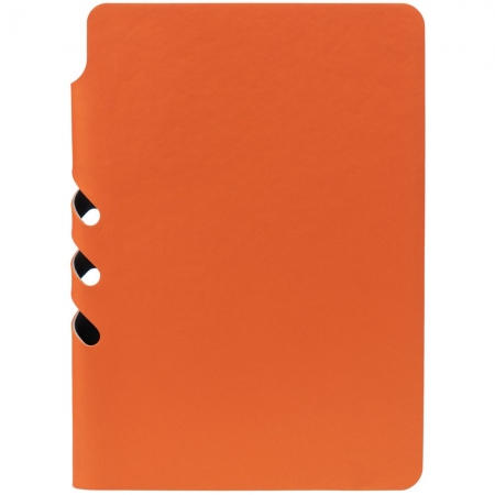 Ежедневник Flexpen Mini, недатированный, оранжевый купить с нанесением логотипа оптом на заказ в интернет-магазине Санкт-Петербург