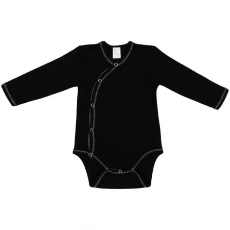 Боди детское Baby Prime, черное купить с нанесением логотипа оптом на заказ в интернет-магазине Санкт-Петербург