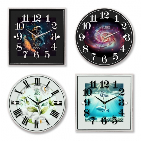 Часы настенные Gler на заказ купить с нанесением логотипа оптом на заказ в интернет-магазине Санкт-Петербург