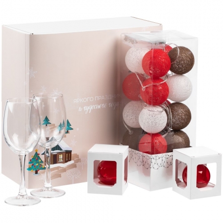 Набор Merry Moments для вина, красный купить с нанесением логотипа оптом на заказ в интернет-магазине Санкт-Петербург