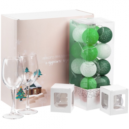 Набор Merry Moments для вина, зеленый купить с нанесением логотипа оптом на заказ в интернет-магазине Санкт-Петербург