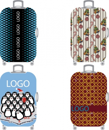 Чехол на чемодан Kansi на заказ, бифлекс купить с нанесением логотипа оптом на заказ в интернет-магазине Санкт-Петербург